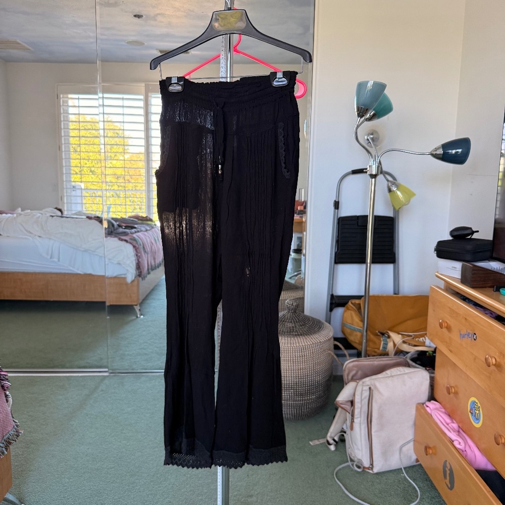Patrons of Peace Black Casual Beach Pants